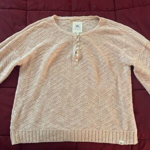 Rip Curl Women's Heather Pink Crew Neck Sweater